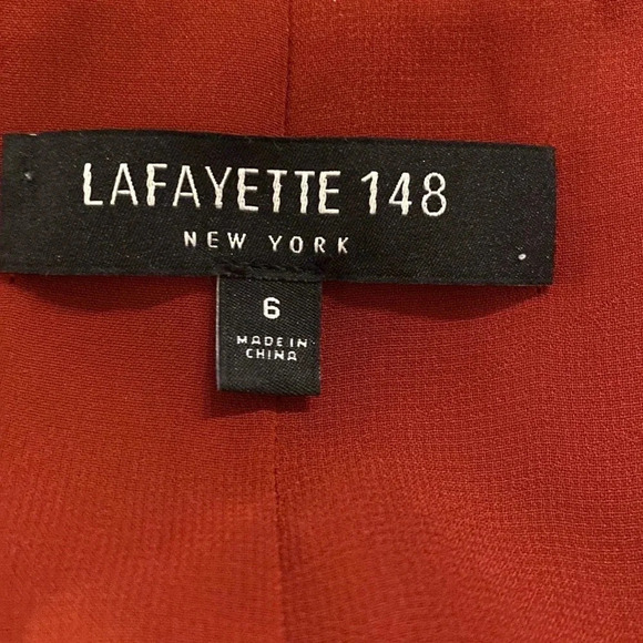 Lafayette 148 New York velvet asymmetrical dress size 6 - Picture 10 of 11